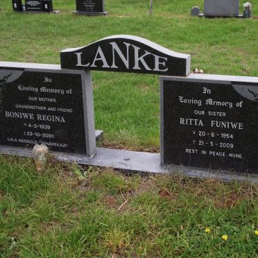 LANKE Boniwe Regina 1939-2001 :: LANKE Ritta Funiwe 1954-2009