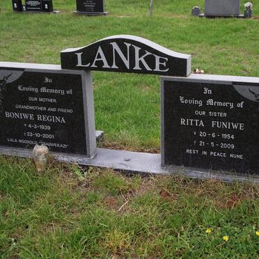 LANKE Boniwe Regina 1939-2001 :: LANKE Ritta Funiwe 1954-2009