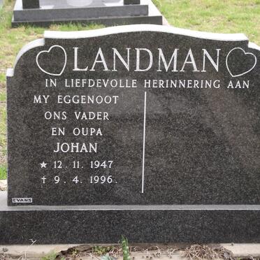 LANDMAN Johannes 1947-1996
