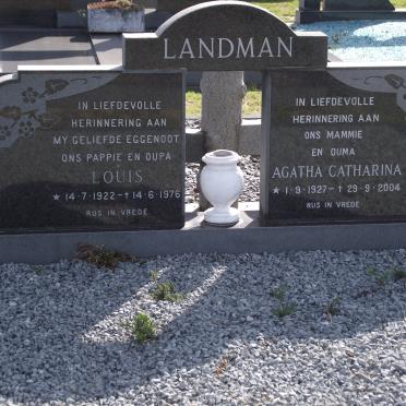 LANDMAN Louis 1922-1976 &amp; Agatha Catharina 1927-2004