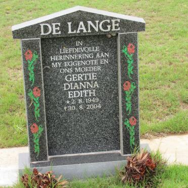 LANGE Gertie Dianna Edith, de 1949-2004