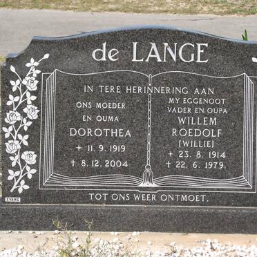 LANGE Willem Roedolf, de 1914-1979 &amp; Dorothea 1919-2004