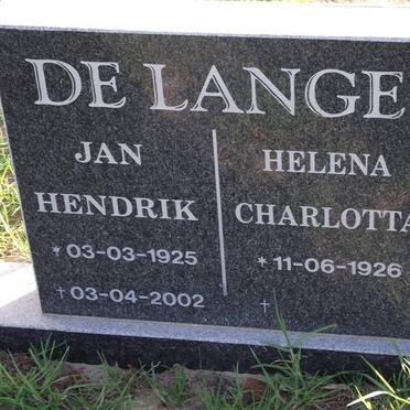LANGE Jan Hendrik, de 1925-2002 &amp; Helena Charlotta 1926-