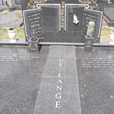 LANGE Dries, de 1928-1983 &amp; Hettie 1938-1997