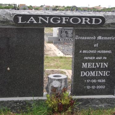 LANGFORD Melvin Dominic 1936-2002