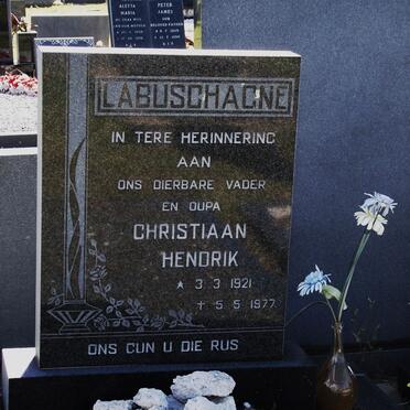LABUSCHAGNE Christiaan Hendrik 1921-1977