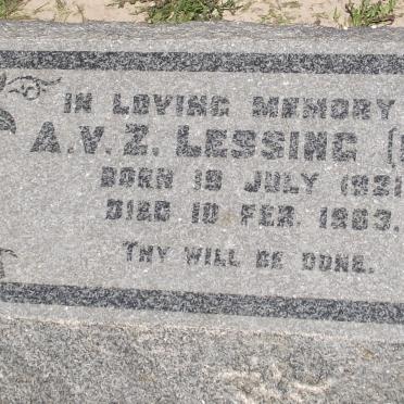 LESSING A.V.Z. 1921-1963