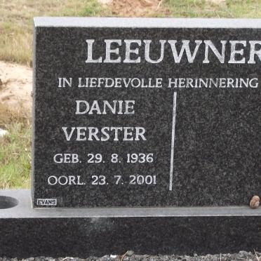 LEEUWNER Danie Verster 1936-2001