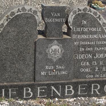 LIEBENBERG Gideon Johannes 1930-1966