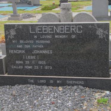 LIEBENBERG Hendrik Johannes 1903-1979