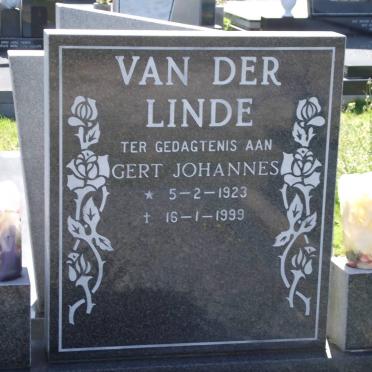 LINDE Gert Johannes, van der 1923-1999