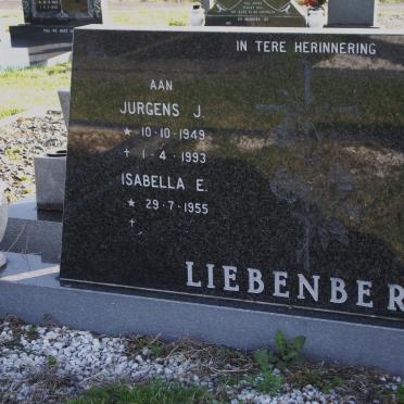 LIEBENBERG Jurgens J. 1949-1993 &amp; Isabella E. 1955-