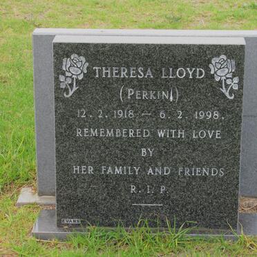 LLOYD Theresa nee PERKIN 1918-1998