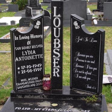 LOUBSER Lydia Antoinette 1949-1997