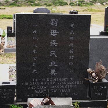 LOW YEUN Mary 1904-1982