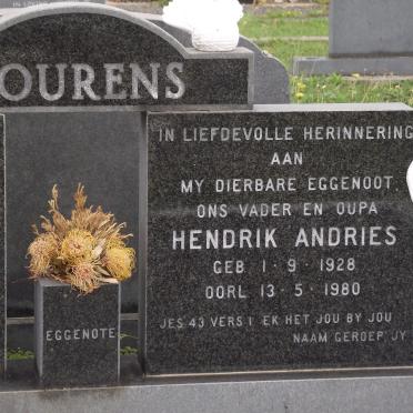 LOURENS Hendrik Andries 1928-1980