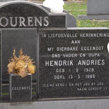 LOURENS Hendrik Andries 1928-1980