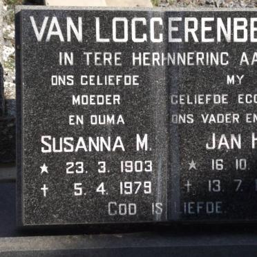 LOGGERENBERG Jan H., van 1893-1963 &amp; Susanna M. 1903-1979