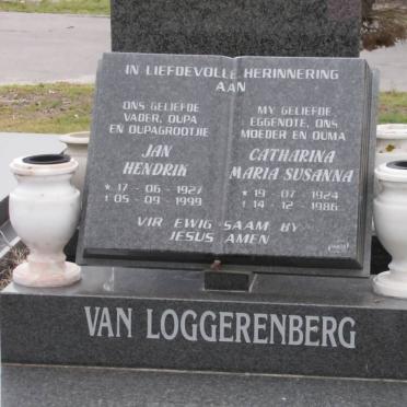 LOGGERENBERG Jan Hendrik, van 1927-1999 &amp; Catharina Maria Susanna 1924-1986