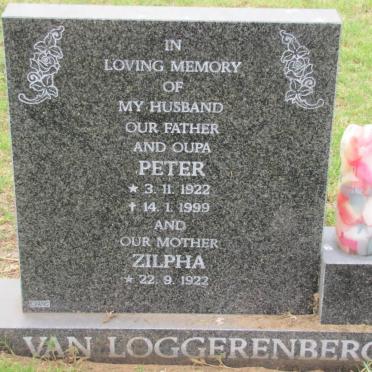 LOGGERENBERG Pieter Johannes Godfrey, van 1922-1999 &amp; Zilpha 1922-