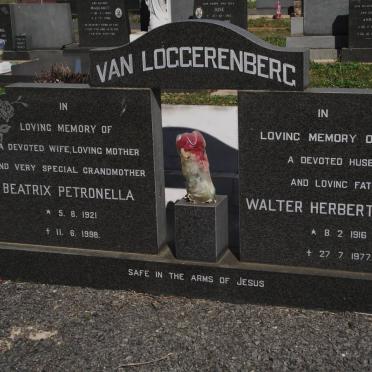 LOGGERENBERG Walter Herbert Joseph, van 1916-1977 &amp; Beatrix Petronella 1921-1998