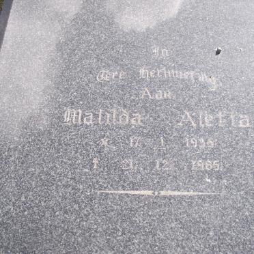 LOOTS Matilda Aletta 1935-1985