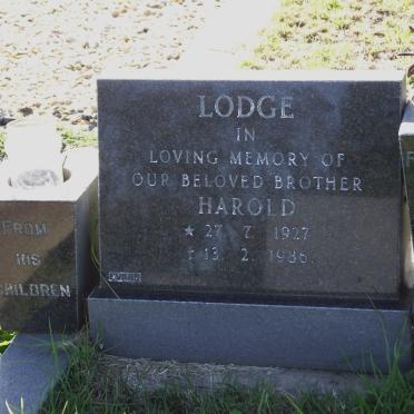 LODGE Harold 1927-1986