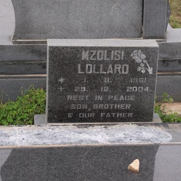 LOLLARD Mzolisi 1961-2004