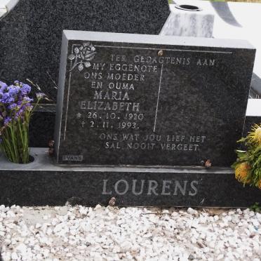 LOURENS Maria Elizabeth 1920-1993