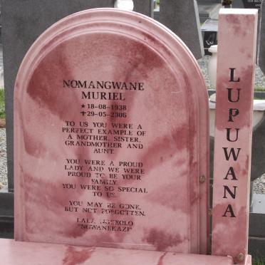 LUPUWANA Nomangwana Muriel 1938-2006