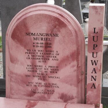 LUPUWANA Nomangwana Muriel 1938-2006