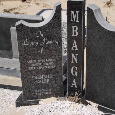MBANGA Thembile Caleb 1931-2011