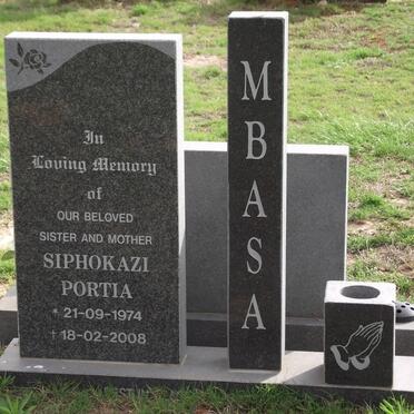 MBASA Siphokazi Portia 1974-2008