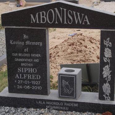 MBONISWA Sipho Alfred 1927-2010