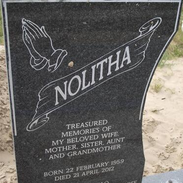 MBATSHA Nolitha 1959-2012