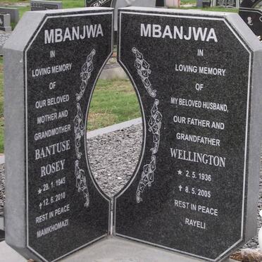 MBANJWA Wellington 1936-2005 &amp; Bantuse Rosey 1945-2010