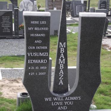 MBAMBAZA Vusumzi Edward 1959-2007