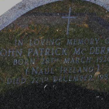 Mc DERMOTT John Patrick 1920-1988
