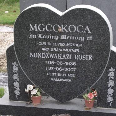 MGCOKOCA Nondzwakazi Rosie 1936-2007