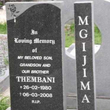 MGIJIMA Thembani 1980-2008