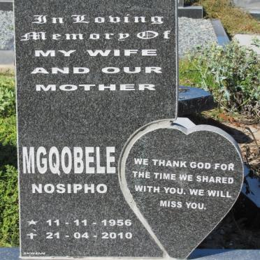 MGQOBELE Nosipho 1956-2010