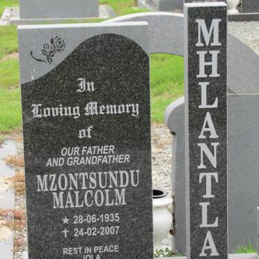 MHLANTLA Mzontsundu Malcolm 1935-2007