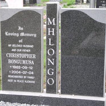 MHLONGO Christopher Bongumusa 1962-2004