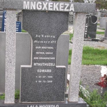 MNGXEKEZA Mthuthuzeli Edward 1949-2008