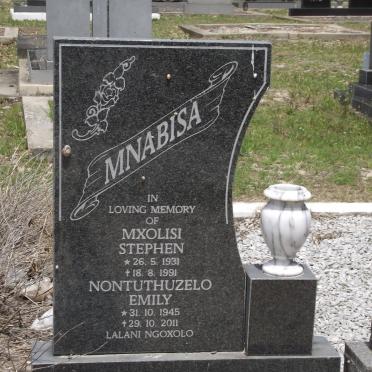 MNABISA Mxolisi Stephen 1931-1991 &amp; Nontuthuzelo Emily 1945-2011