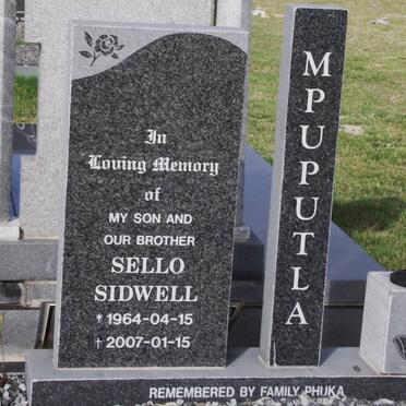 MPUPUTLA Sello Sidwell 1964-2007