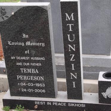 MTUNZINI Temba Pergeson 1953-2006