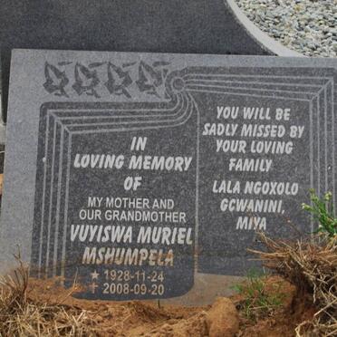 MSHUMPELA Vuyiswa Muriel 1928-2008