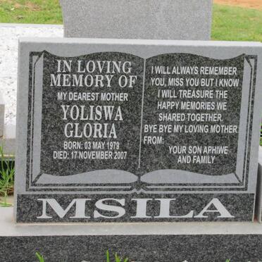 MSILA Yoliswa Gloria 1979-2007