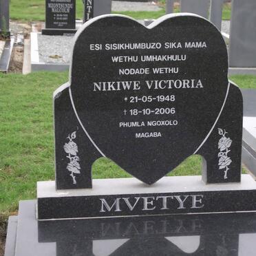 MVETYE Nikiwe Victoria 1948-2006